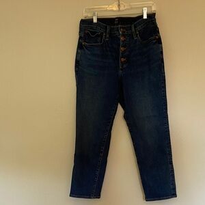 J. Crew High Rise Dark Blue Jeans